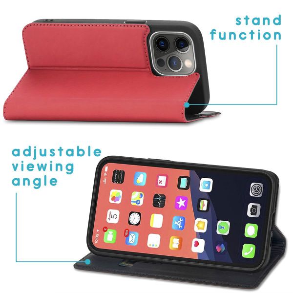 imoshion Slim Folio Bookcase iPhone 13 Pro Max - Rood