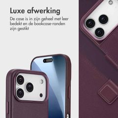 Accezz Leather Bookcase 2-in-1 met MagSafe Apple iPhone 17 Pro - Heath Purple