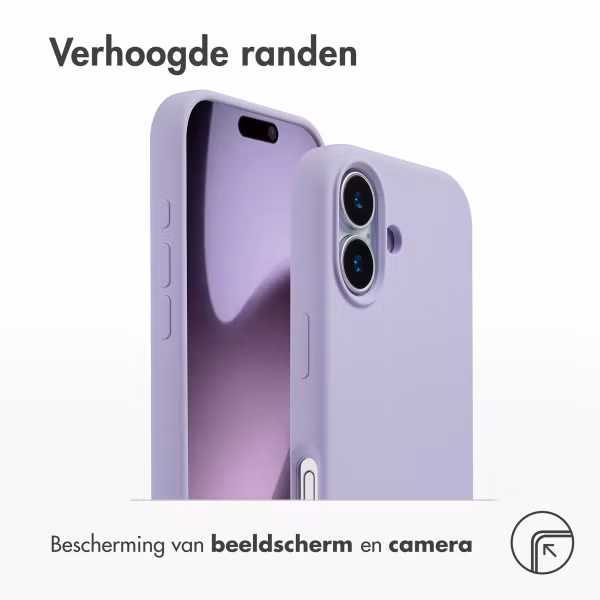 Accezz Liquid Silicone Backcover met MagSafe Apple iPhone 17 - Paars