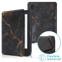 imoshion Design Slim Soft Case Sleepcover Kobo Clara 2E / Tolino Shine 4 - Black Marble