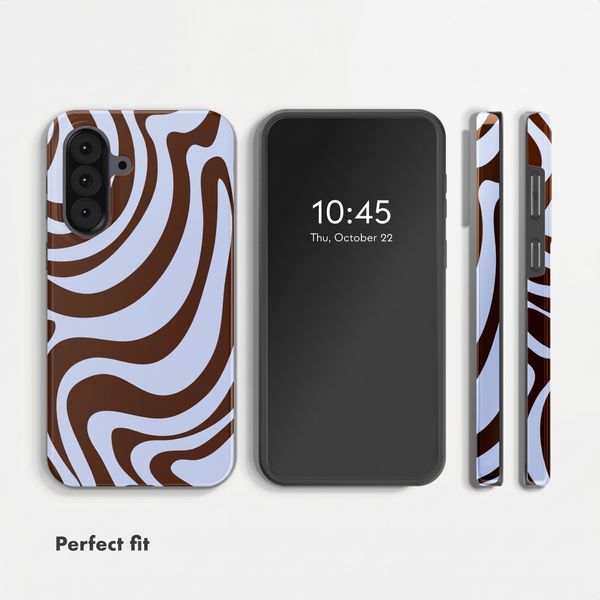 Selencia Vivid Back Cover Samsung Galaxy A37 (5G) - Dream Swirl Chocolate