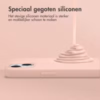 Accezz Liquid Silicone Backcover met MagSafe iPhone 15 Pro - Roze