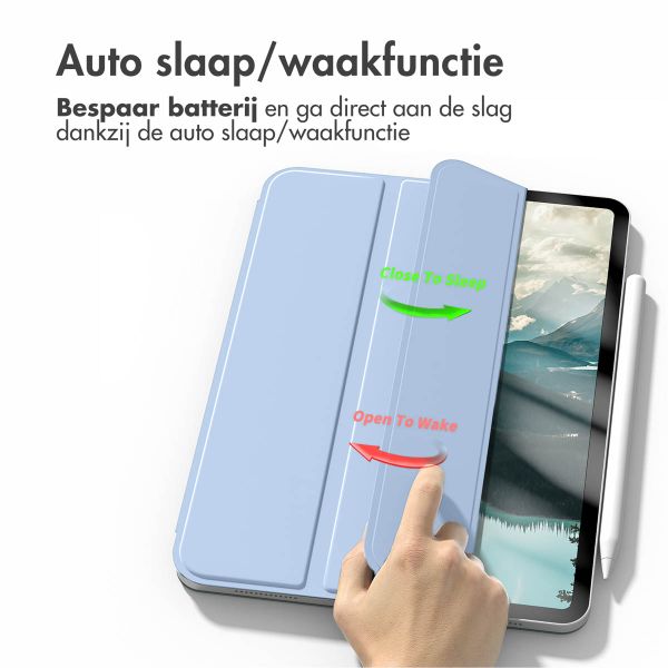 imoshion Magnetic Bookcase Apple iPad Pro 12.9 (2022) / Pro 12.9 (2021) / Pro 12.9 (2020) - Lichtblauw