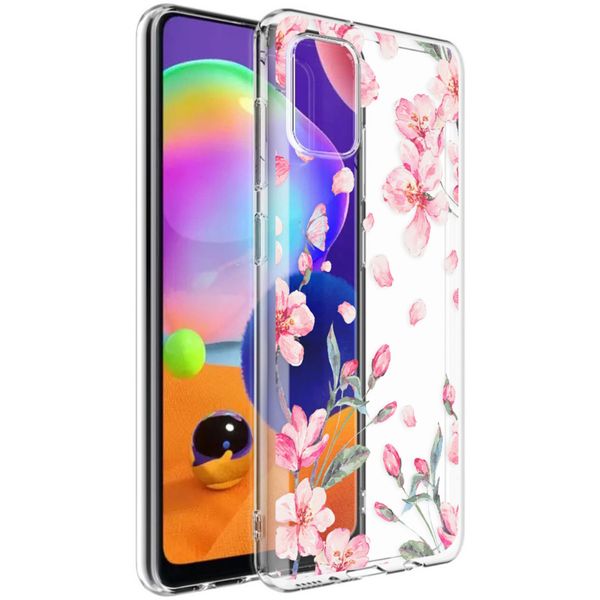 imoshion Design hoesje Samsung Galaxy A31 - Bloem - Roze