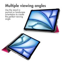 imoshion Trifold Book Case Apple iPad Air 11 inch (2026) M4 / (2025) M3 / (2024) M2 / Air 5 (2022) / Air 4 (2020) - Pink