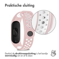 imoshion Siliconen sport bandje Xiaomi Mi Band 5 / 6 - Roze / Wit