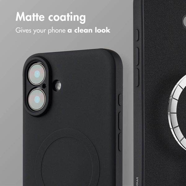 imoshion Colour Back Cover with MagSafe Apple iPhone 16 Plus - Black