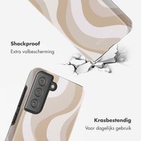 Selencia Vivid Backcover Samsung Galaxy S21 FE - Desert Waves Beige