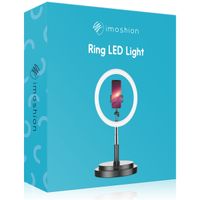 imoshion Ring LED Light - Ringlamp telefoon - Ringlight met statief - Verstelbaar - Zwart