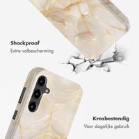 Selencia Vivid Tough Backcover Samsung Galaxy S23 FE - Golden Beige Marble
