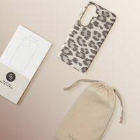 Selencia Sabi Back Cover Panther Print with MagSafe Samsung Galaxy S26 - Soft Ivory