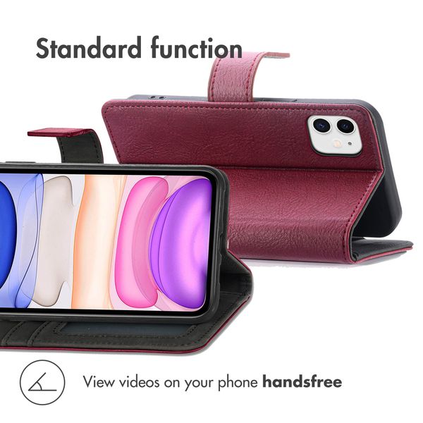 imoshion Luxury Bookcase Apple iPhone 11 - Bordeaux