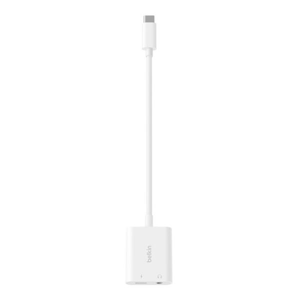 Belkin RockStar™ 3,5mm-audio- en USB-C-oplaadadapter - Wit