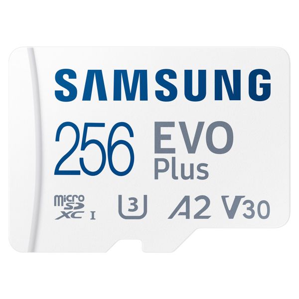 Samsung EVO Plus microSD 2024 - 265GB - inclusief SD Adapter - UHS-I/U3/Full HD/4K UHD