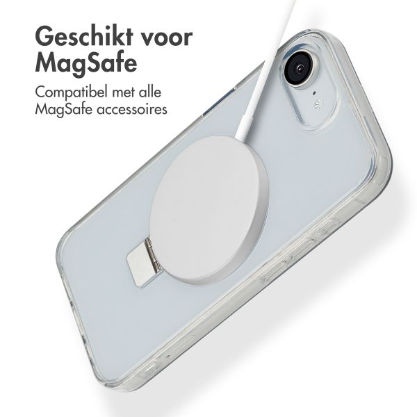 Accezz Ring Stand Backcover met MagSafe Apple iPhone 16e - Transparant