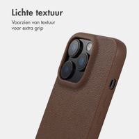 imoshion Texture Backcover Apple iPhone 14 Pro - Donkerbruin