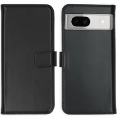 Selencia Echt Leren Bookcase Google Pixel 8a - Zwart