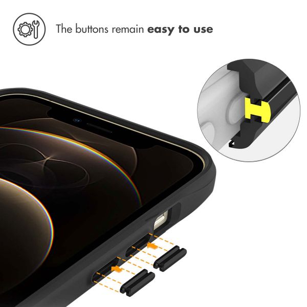 imoshion Rugged Hybrid Case Apple iPhone 12 Pro Max - Zwart