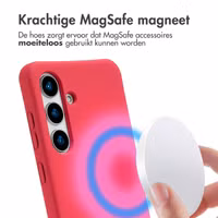 imoshion Color Backcover met afneembaar koord MagSafe Samsung Galaxy S24 / S25 - Red Raspberry
