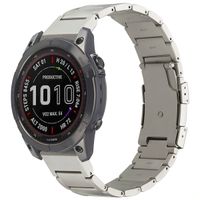 Accezz Mat Titanium bandje  - Garmin 22 mm aansluiting - Titanium