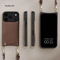 Selencia Nova Phone Case with Cord and Card Holder Apple iPhone 18 Pro / 17 Pro - Mocha Brown