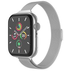 imoshion Slim Milanees bandje Apple Watch Series 1 t/m 9 / SE (38/40/41 mm) | Series 10 / 11 (42 mm) - Zilver