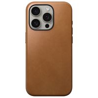 Nomad Modern Leather Case iPhone 15 Pro - English Tan