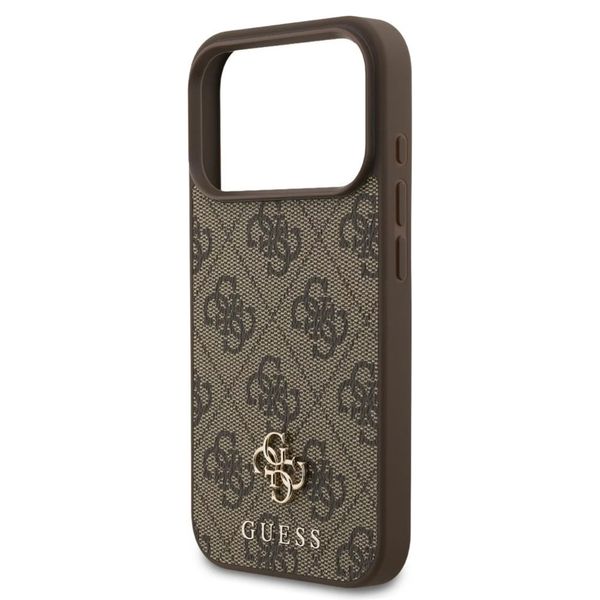 Guess 4G Metal Logo Backcover MagSafe Apple iPhone 17 Pro - Bruin