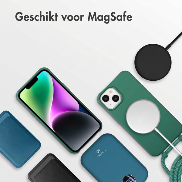 imoshion Color Backcover met afneembaar koord met MagSafe Apple iPhone 14 - Donkergroen