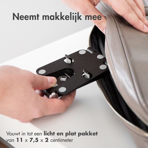 imoshion Aluminium telefoonhouder bureau - Verstelbaar - Universeel - Zwart