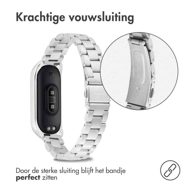 imoshion Stalen bandje Xiaomi Mi Band 3 / 4 - Zilver