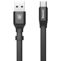 Baseus Nimble Series USB-A naar USB-C-kabel extra kort - 23 centimeter - Zwart