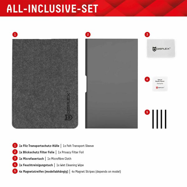 Displex Privacy Safe Magnetische Screenprotector Apple MacBook Pro 16.2 inch