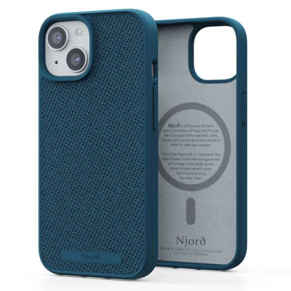 Njorð Collections Fabric MagSafe Case iPhone 15 - Deep Sea