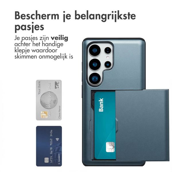imoshion Backcover met pasjeshouder Samsung Galaxy S25 Ultra - Donkerblauw