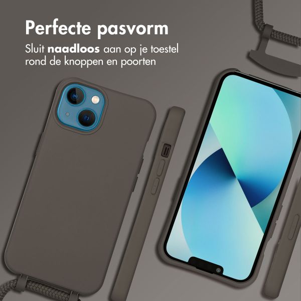 imoshion Color Backcover met afneembaar koord MagSafe Apple iPhone 13 - Black Coffee