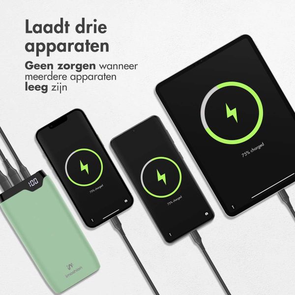 imoshion Powerbank 20.000 mAh - Quick Charge en Power Delivery - Groen