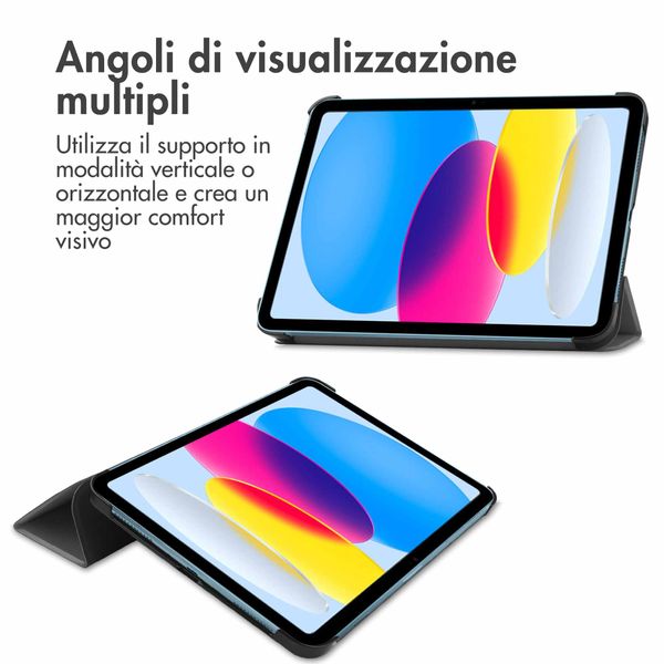 imoshion Trifold Bookcase Apple iPad 11 (2025) 11 inch A16 / iPad 10 (2022) 10.9 inch - Grijs