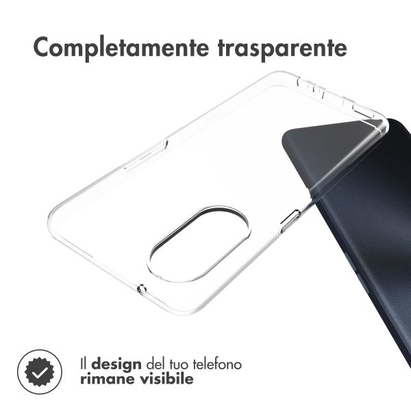 Accezz Clear Backcover Oppo Reno 8 T (4G) - Transparant