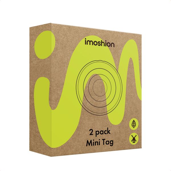 imoshion Wireless Tag - Bluetooth Tracker voor Android - 2 pack - Zwart