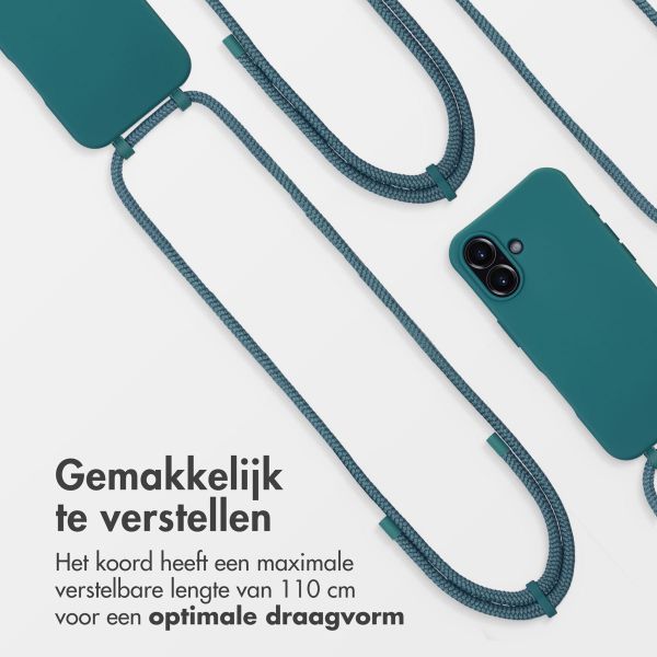 imoshion Color Backcover met afneembaar koord MagSafe iPhone 16 - Dark Green