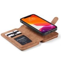 CaseMe Luxe 2 in 1 Portemonnee Bookcase iPhone 12 Mini - Bruin