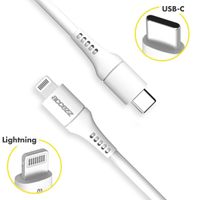 Accezz Lightning naar USB-C kabel iPhone 14 Plus - MFi certificering - 2 meter - Wit