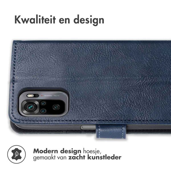 imoshion Luxe Bookcase Xiaomi Redmi Note 10 Pro - Donkerblauw