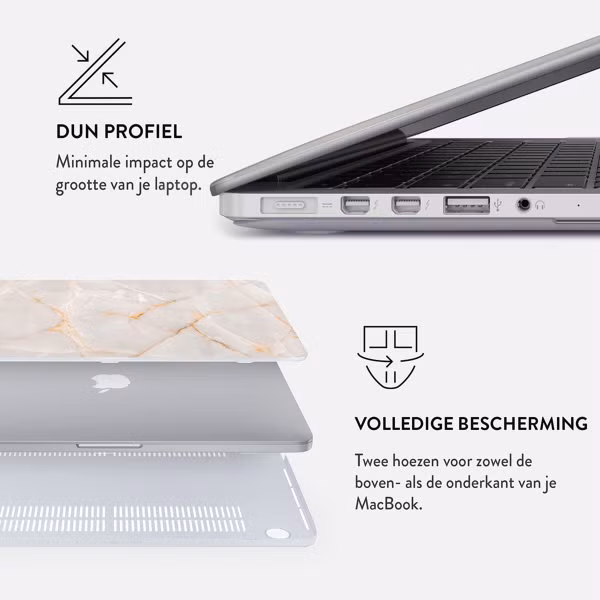 Burga Hardshell Cover Apple MacBook Air 13 inch (2018-2020) - Vanilla Sand
