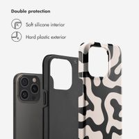 Selencia Vivid Back Cover Apple iPhone 15 Pro - Art Wave Black