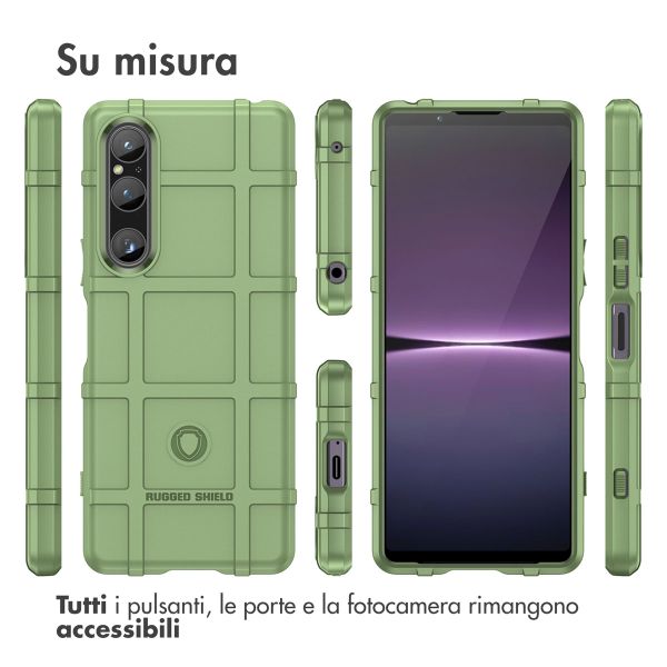 imoshion Rugged Shield Backcover Sony Xperia 1 V - Donkergroen