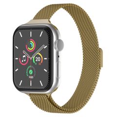 imoshion Slim Milanees bandje Apple Watch Series 1 - 9 / SE (38/40/41 mm) | Series 10 / 11 (42 mm) - Goud