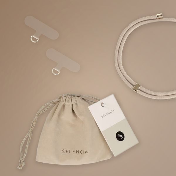 Selencia Universeel telefoonkoord - Beige
