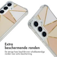 imoshion Design hoesje met koord Samsung Galaxy S25 - Beige Graphic